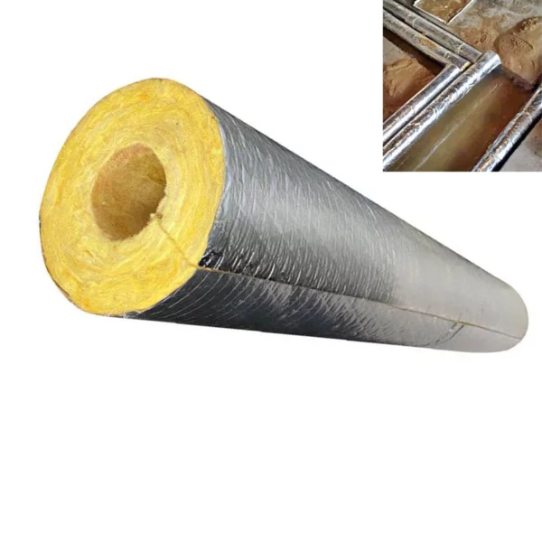 Bông thủy tinh dạng ống cách âm, cách nhiệt, chống cháy